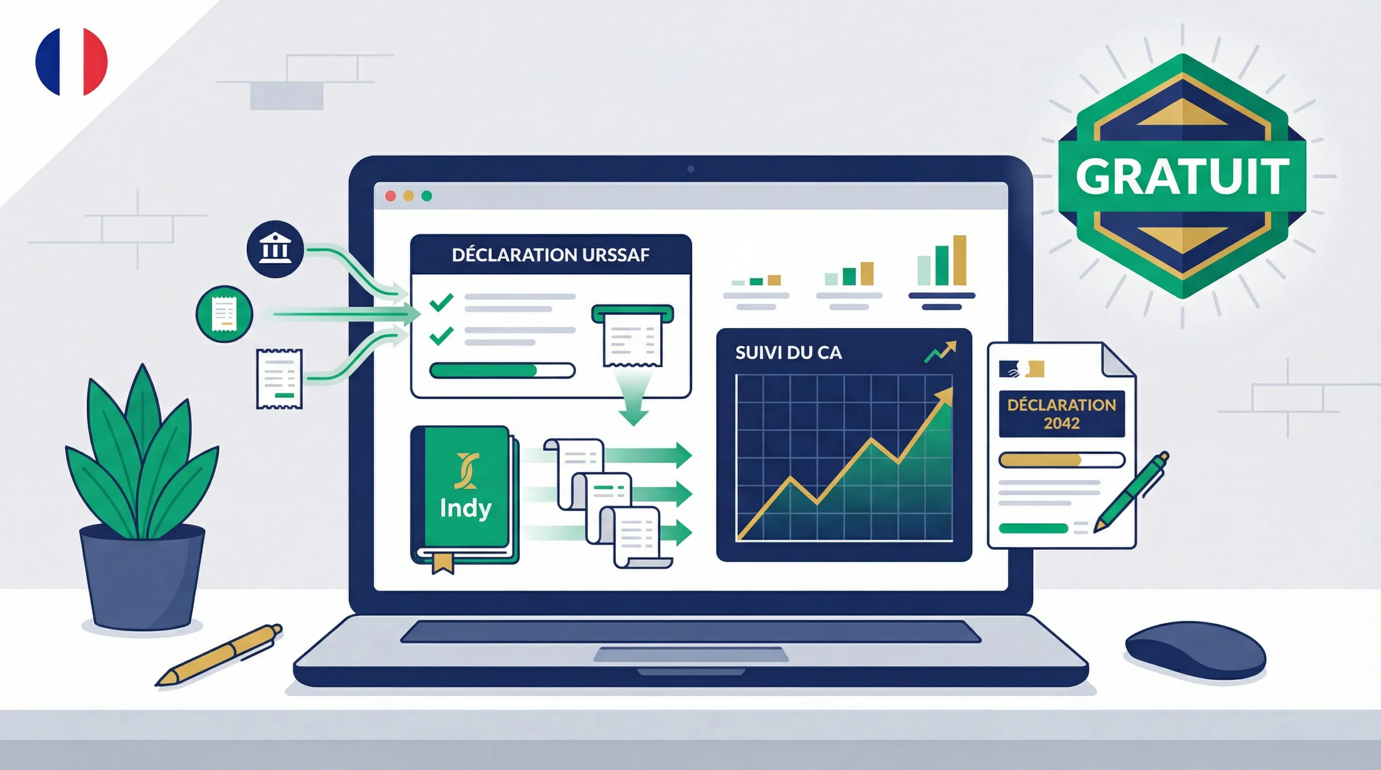 Avis Indy 2026 : test complet comptabilité gratuite micro-entrepreneur